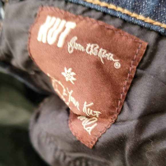 KUT From the Kloth Denim Bermuda Jean Shorts Size 8 - Picture 8 of 13